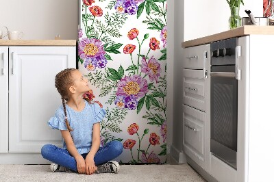 Decoration fridge cover Peony bouquet