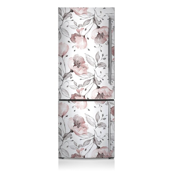 Magnetic fridge cover Pastel poppies