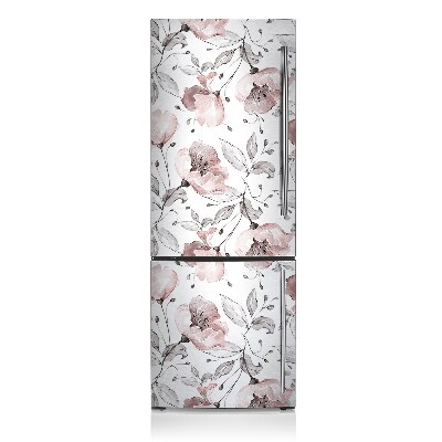 Magnetic fridge cover Pastel poppies