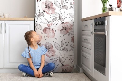 Magnetic fridge cover Pastel poppies