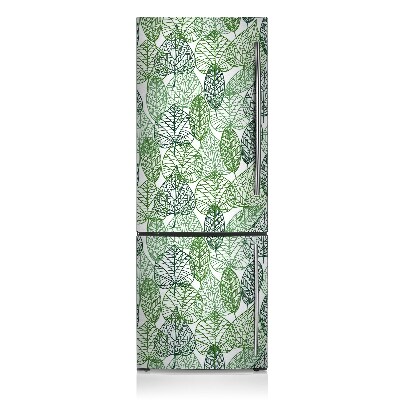 Magnetic fridge cover Forest leaves