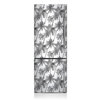 Magnetic fridge cover Gray palm