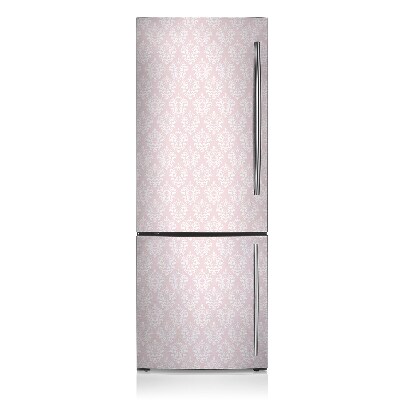 Magnetic fridge cover Pink damaszek