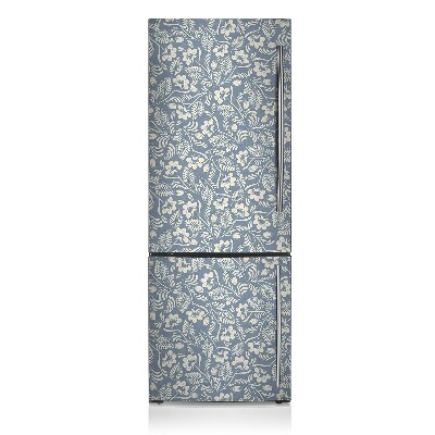 Magnetic fridge cover Blue ornament