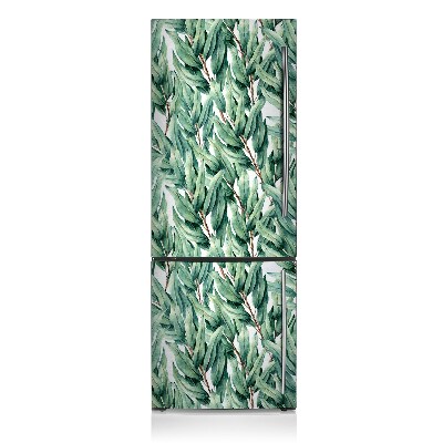 Magnetic fridge cover Painted leaves