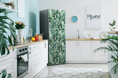 Magnetic fridge cover Painted leaves