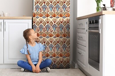 Magnetic fridge cover Brown pattern