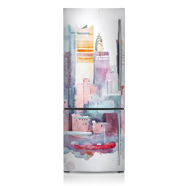 Decoration fridge cover City