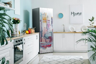 Decoration fridge cover City