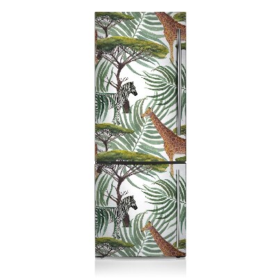 Magnetic fridge cover Animals from savanna