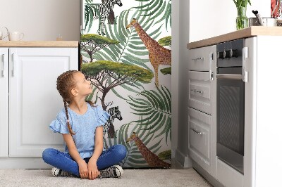 Magnetic fridge cover Animals from savanna