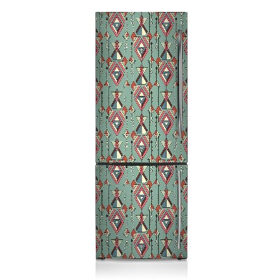 Magnetic fridge cover Aztec pattern