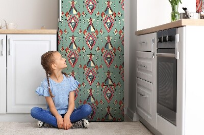 Magnetic fridge cover Aztec pattern