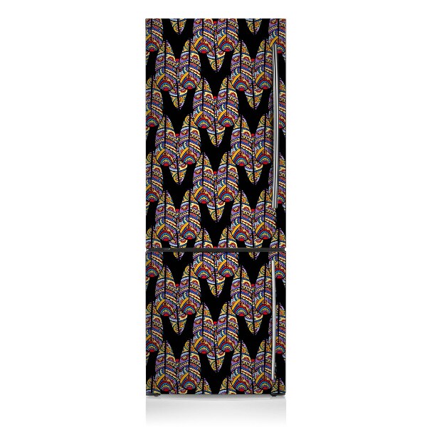 Magnetic fridge cover Tribal art