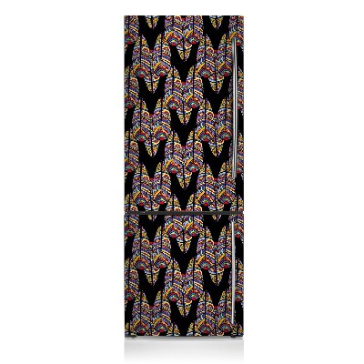 Magnetic fridge cover Tribal art