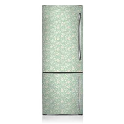 Magnetic fridge cover White flowers