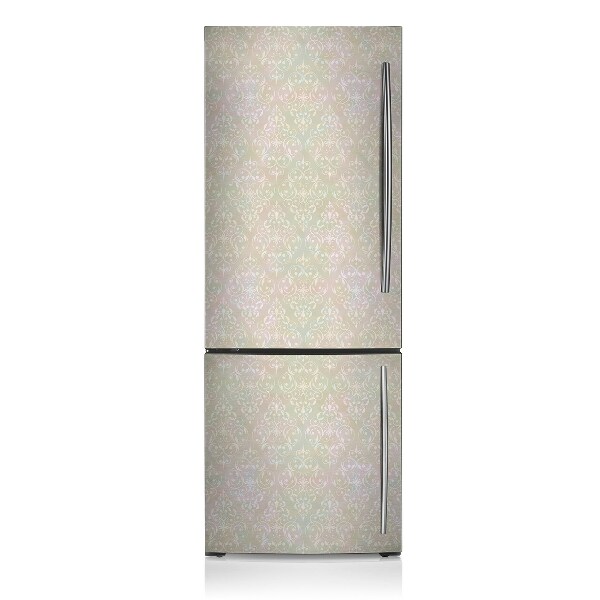 Magnetic fridge cover Vintage golden pattern