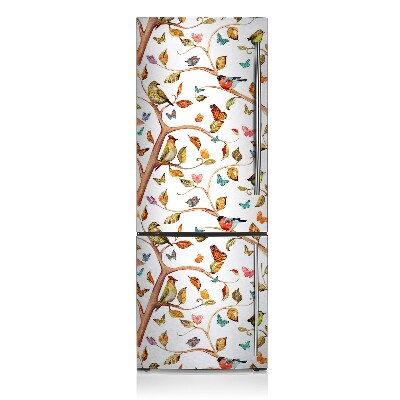 Decoration fridge cover Birds on the branch