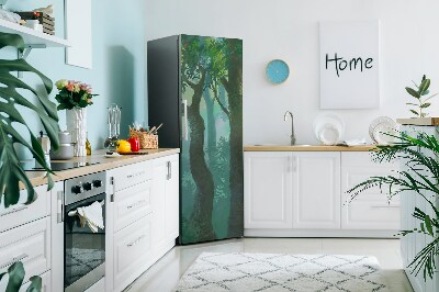 Decoration fridge cover Dark forest