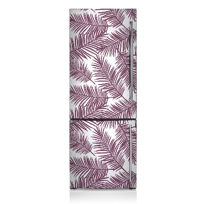 Magnetic fridge cover Purple leaves