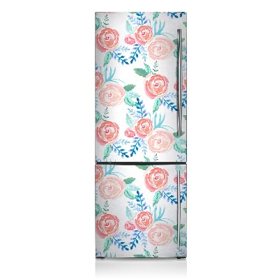 Magnetic fridge cover Bright flowers