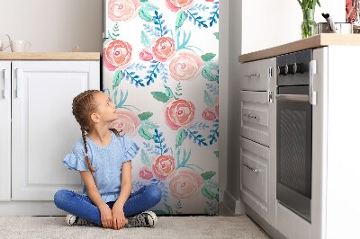 Magnetic fridge cover Bright flowers