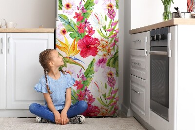 Magnetic fridge cover Exotic hibiscus