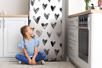 Decoration fridge cover Painted heart