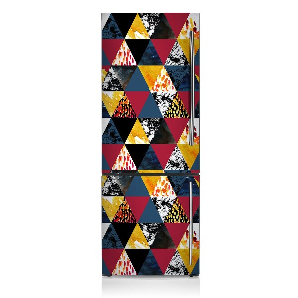 Magnetic fridge cover Mosaic triangles