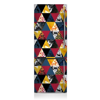 Magnetic fridge cover Mosaic triangles