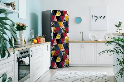 Magnetic fridge cover Mosaic triangles