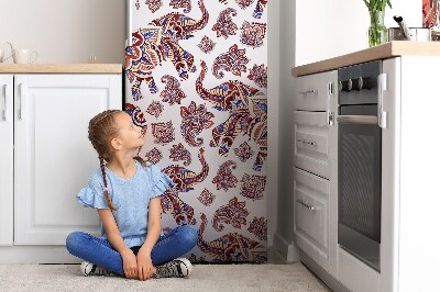 Decoration fridge cover Elephant pattern paisley