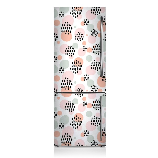 Magnetic fridge cover Colorful dots