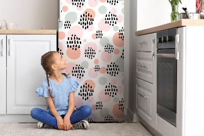 Magnetic fridge cover Colorful dots