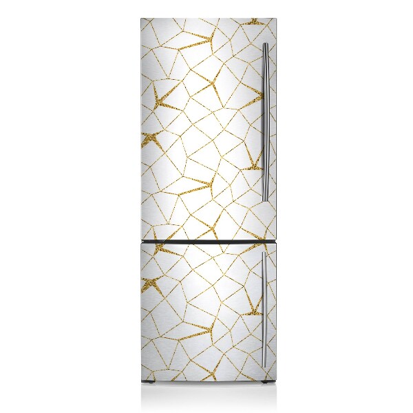 Magnetic fridge cover Golden mosaic