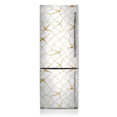 Magnetic fridge cover Golden mosaic