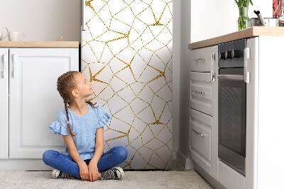 Magnetic fridge cover Golden mosaic