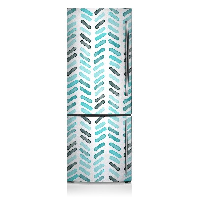 Magnetic fridge cover Herringbone watercolor