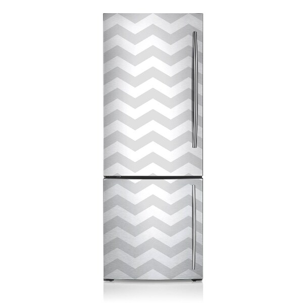 Magnetic fridge cover Gray zigzag