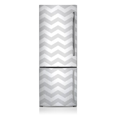 Magnetic fridge cover Gray zigzag