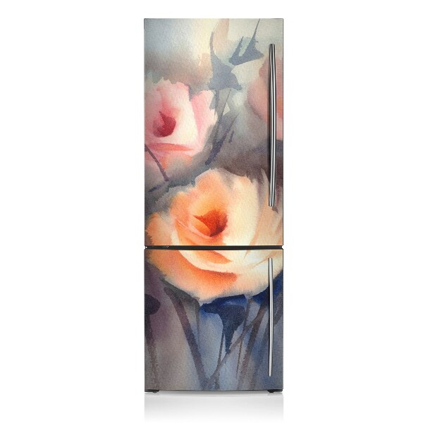 Decoration fridge cover Orange roses