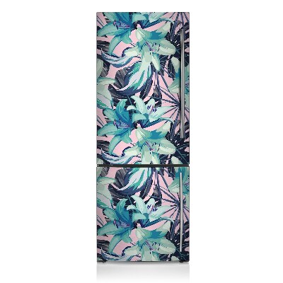 Magnetic fridge cover Lily painted