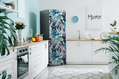 Magnetic fridge cover Lily painted