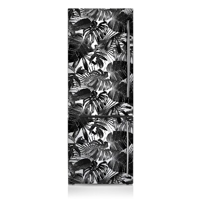 Magnetic fridge cover Dark leaves