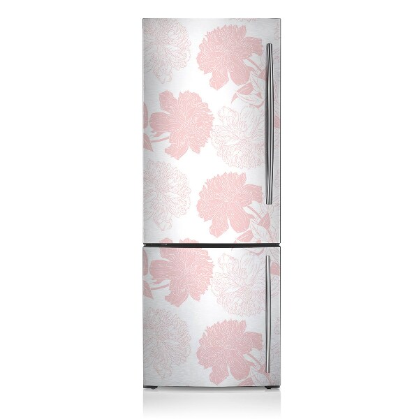 Decoration fridge cover Pink flowers