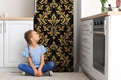 Magnetic fridge cover Golden ornament