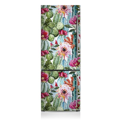 Magnetic fridge cover Cactus flowers