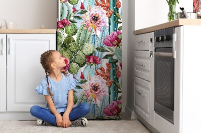 Magnetic fridge cover Cactus flowers