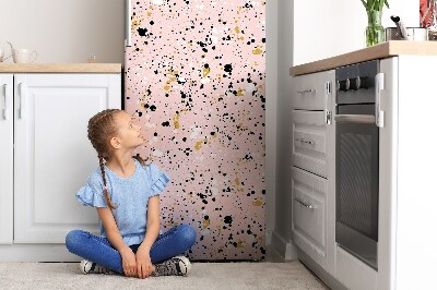 Magnetic fridge cover Stains with color