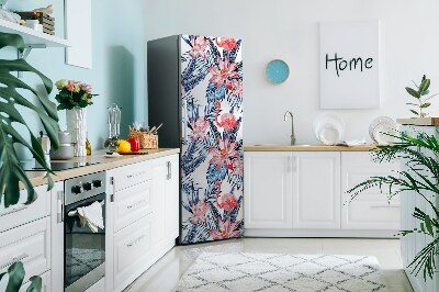 Magnetic fridge cover Painted flamingo